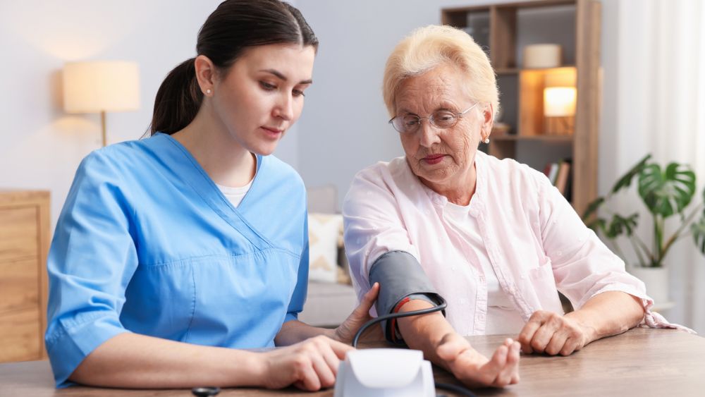 Nurse Checking Blood Pressure Elderly - NRKSS Blog